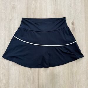 Thrive Societe Tennis Skort Navy Athletic Golf Skirt Built In Shorts Large